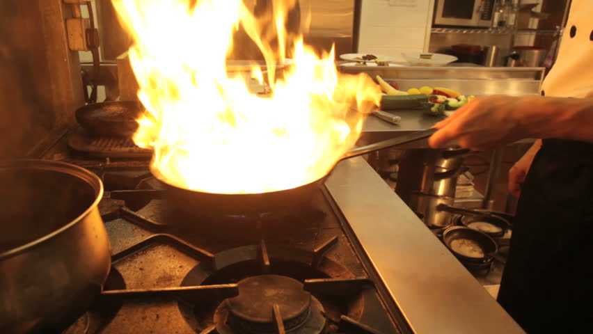 Flambe chef