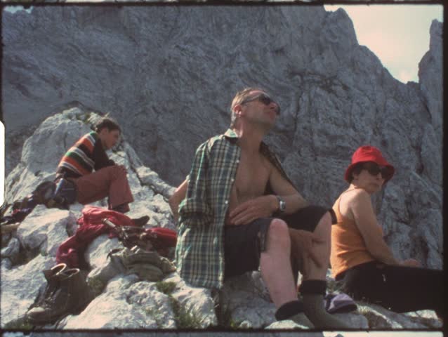 Vintage 8mm film: Familiy vacation, Alps, Germany, 1970s