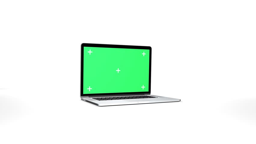 Notebook with track Green screen