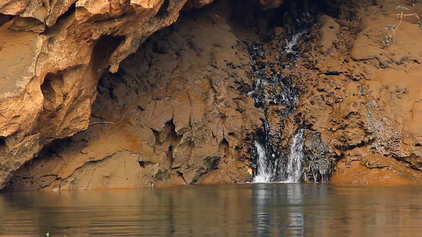 River waterfall cliff.