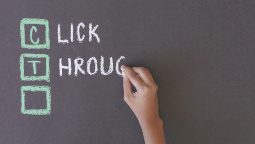 Click through Rate Chalk drawing