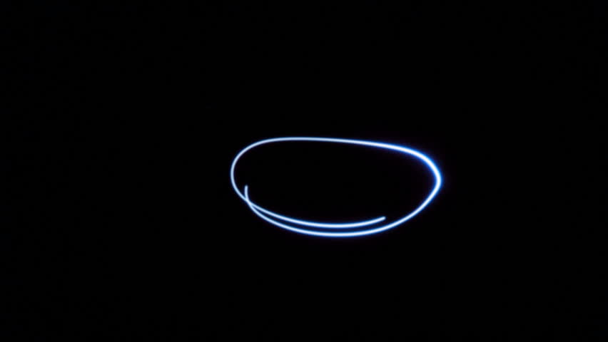 Light painted abstract line