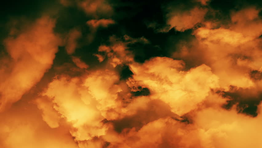 Camera moves slowly in sky. Loop able animation.
