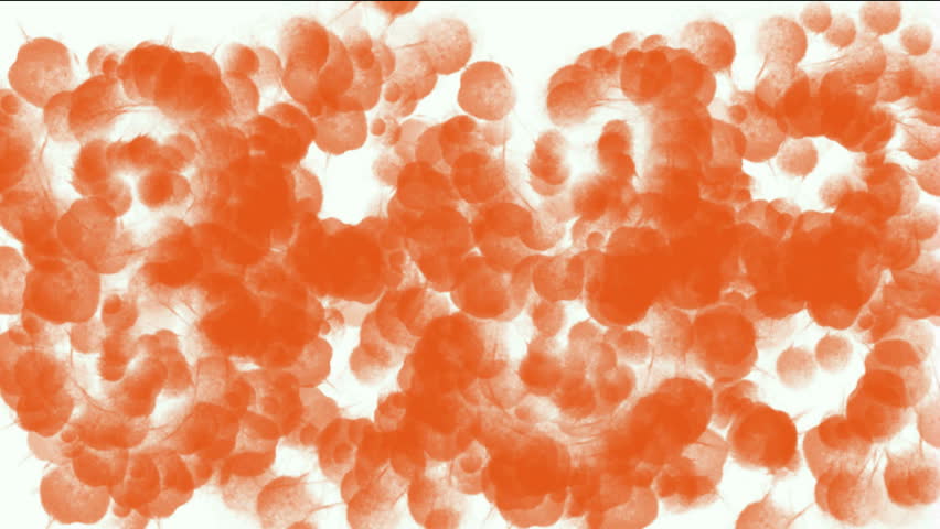 cells & virus under microscope,herpes & bubble.