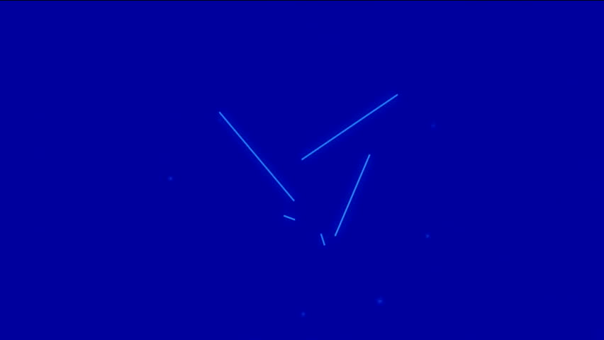 explosion particles & stick in space.