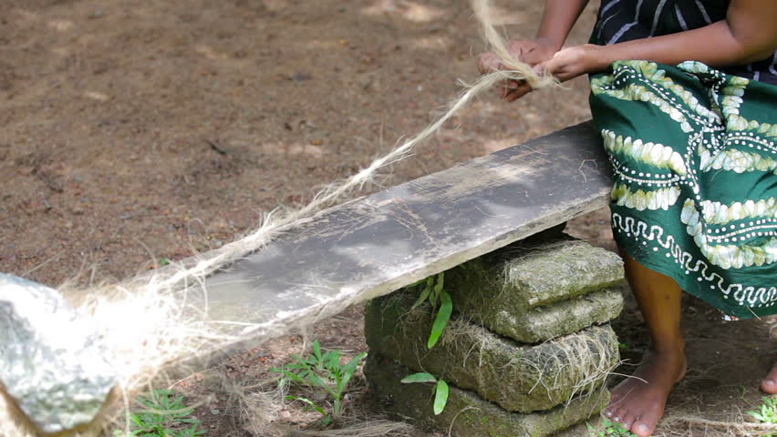 Video 1920x1080 - Making coir ropes from coconut fiber in the traditional way