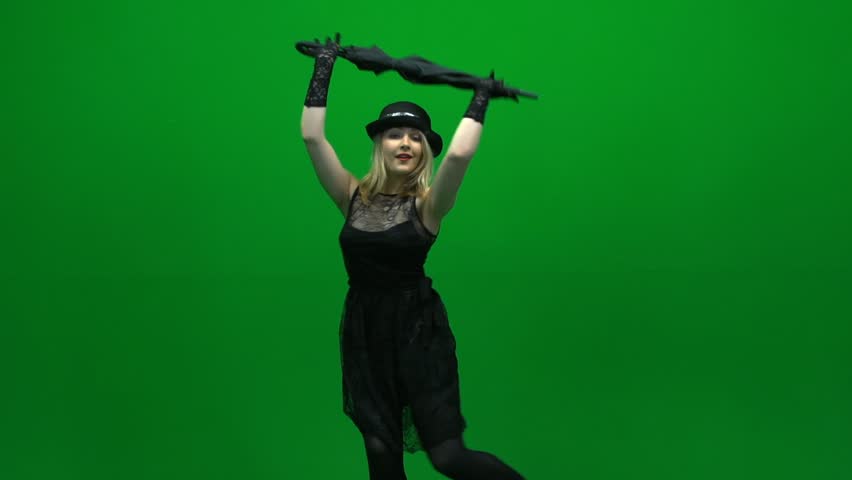 women performing dance against green screen