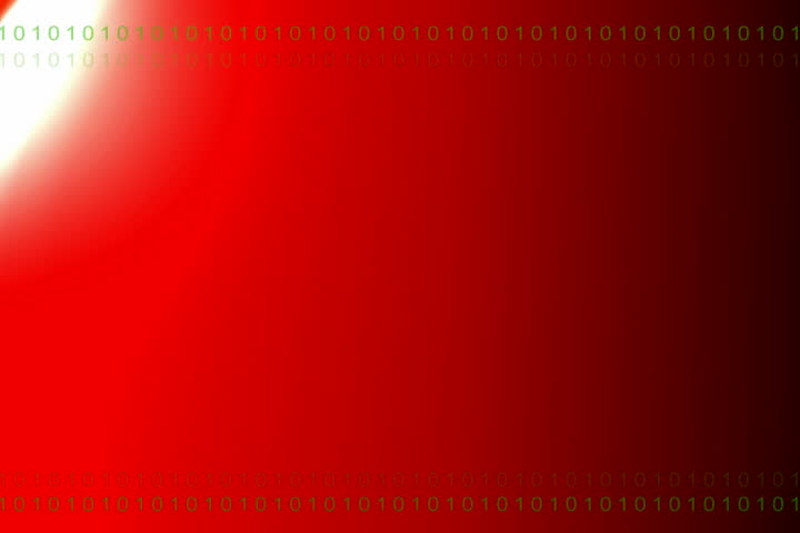 Digital footage of warning symbol	