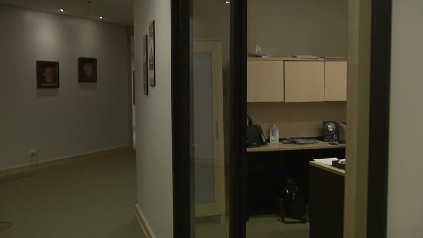 Perfect dolly shot as a B-roll for a story on business/ work related issues or Internet addiction.