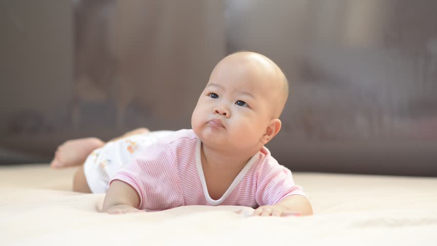 asian baby laugh clip video full HD 1920x1080.