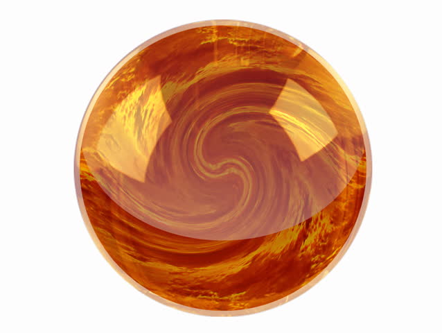 Fire crystal ball, time lapse clip, infinite loop