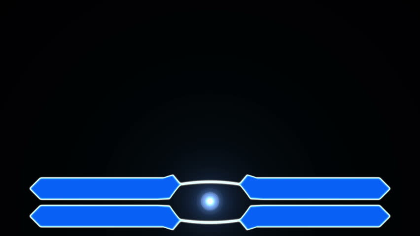 Four blue tickets animation with central light