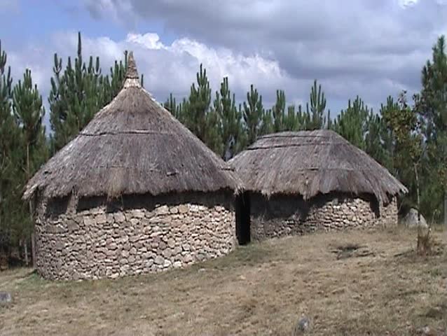 Prehistoric houses in  Portugal