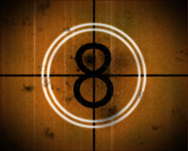 Realistic academy leader countdown.