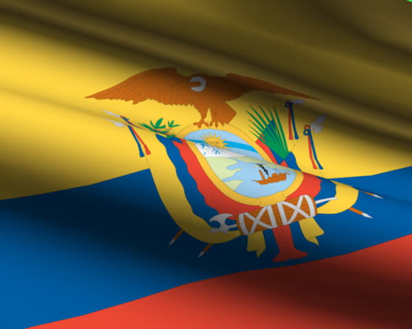 Ecuador flag animation.
