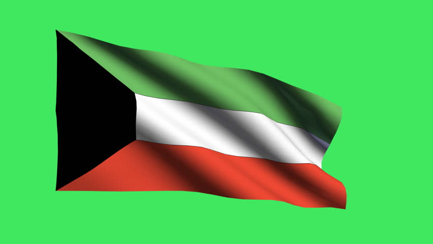 Kuwait flag animation.