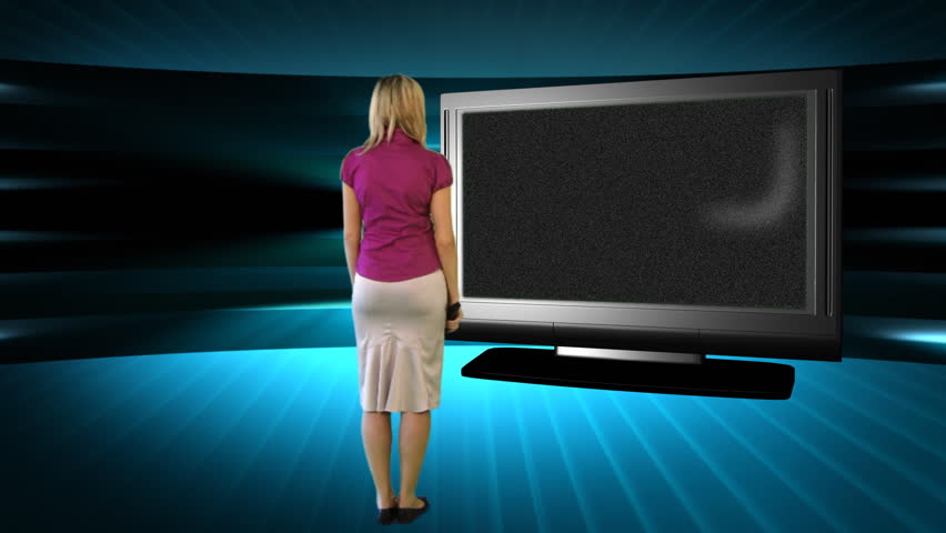 Young Woman giving a presentation