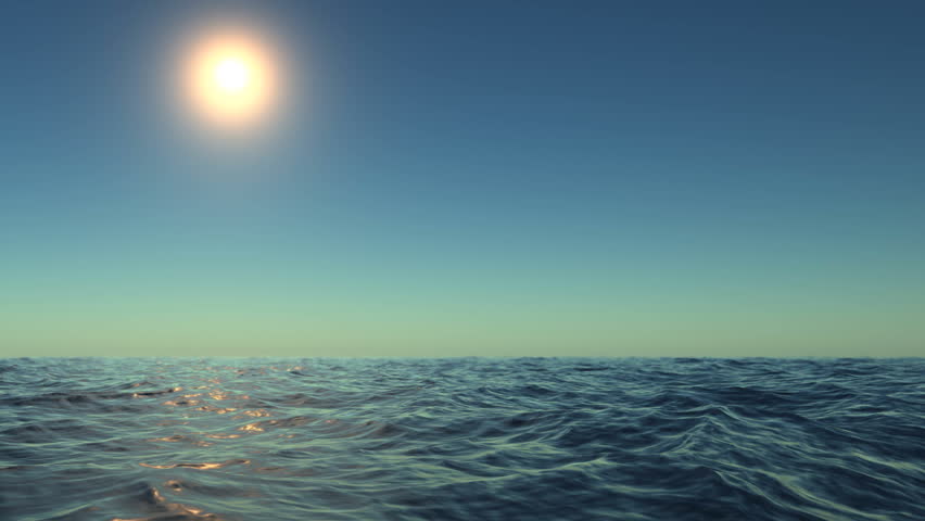 A time lapse clip of a sunset over the ocean. 