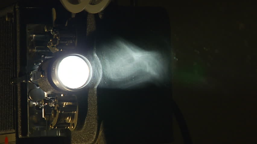 16mm film projector running