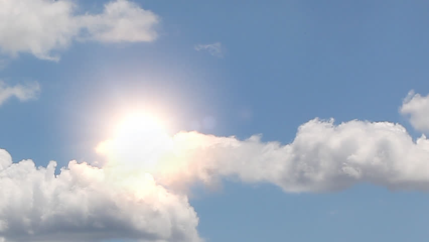 Clouds with sun