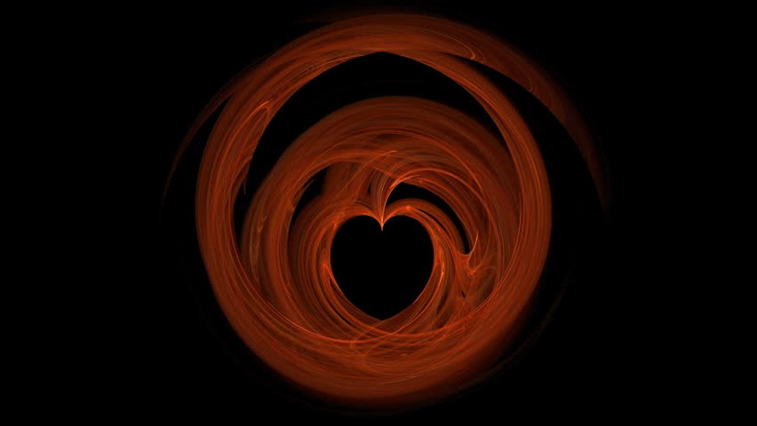Flaming Red Heart - fractal