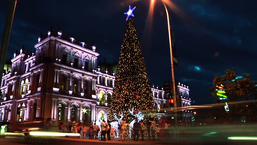 Timelapse of Christmas tree