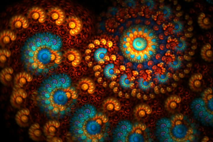 Seamless flame fractal loop
