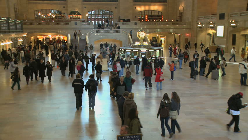 NEW YORK CITY - NOVEMBER 7: Grand Central Station is a hub of activity as seen in this time lapse on November 7, 2009 in New York City.