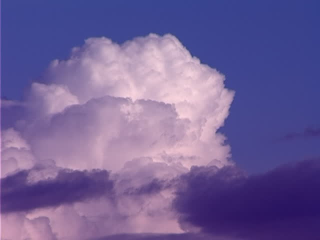 timelapse clouds, video clip in one video footage