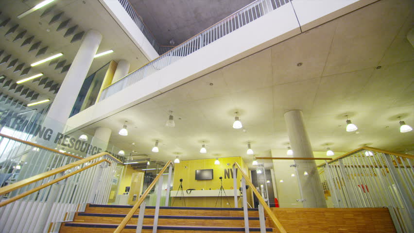 Interior View Of A Large Modern University Building. No People Stock ... Interior View Of A Large Modern University Building. No People Stock ...
