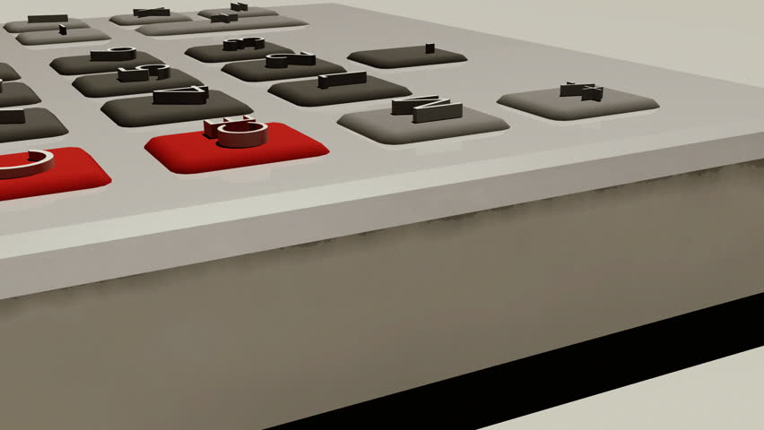 An older style accounting  calculator 
