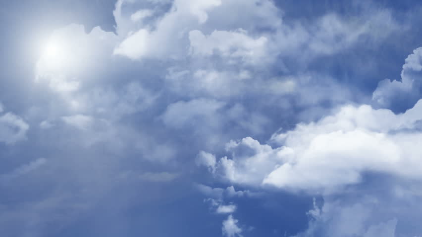 flying in the sky 2# - looped animation from front side