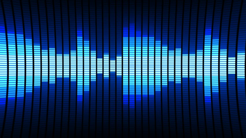 Classical blue Equalizers vj (Without seam), alpha