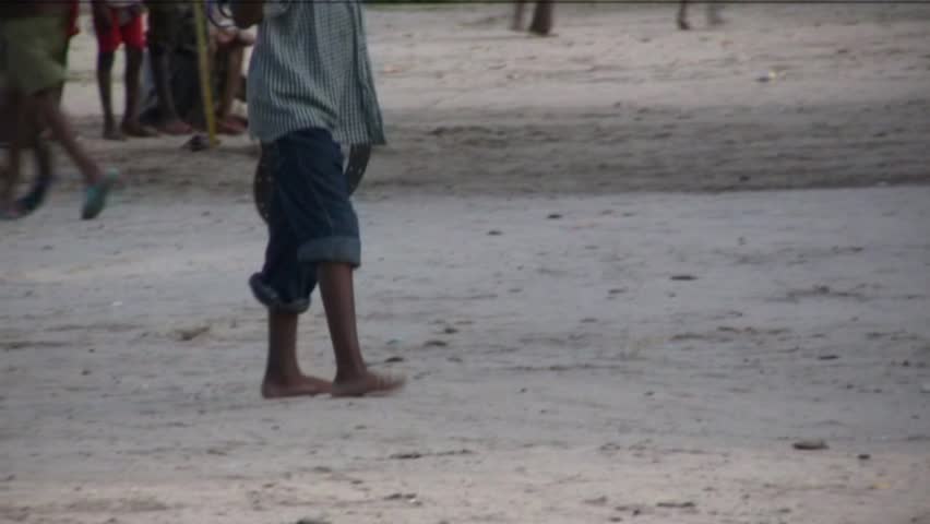 Africans children  who play