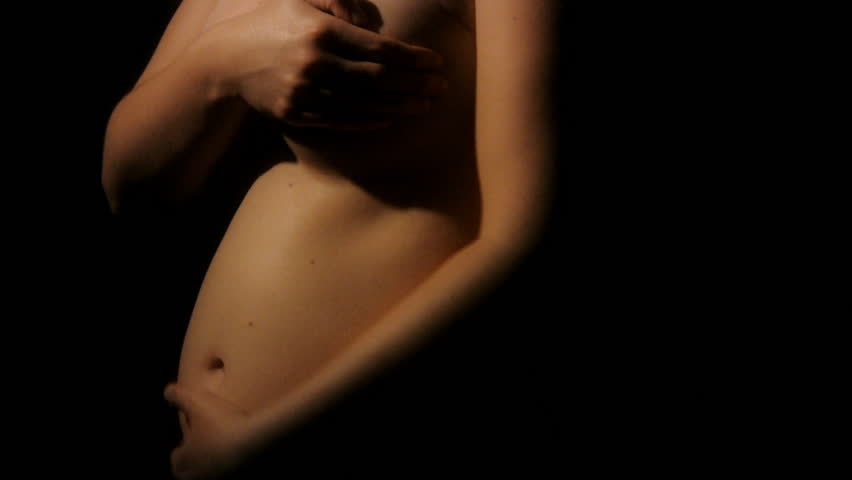Pregnant Woman's Belly during Second Trimester
