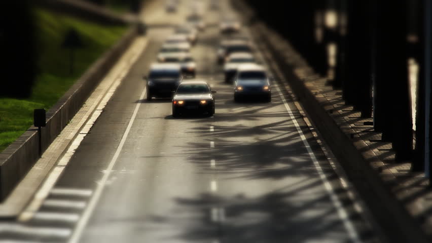 afternoon traffic in the highway