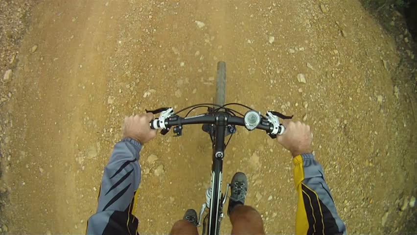 Man riding Mountain Bike