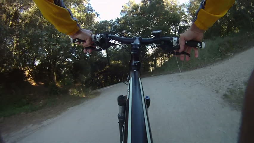 Man riding Mountain Bike