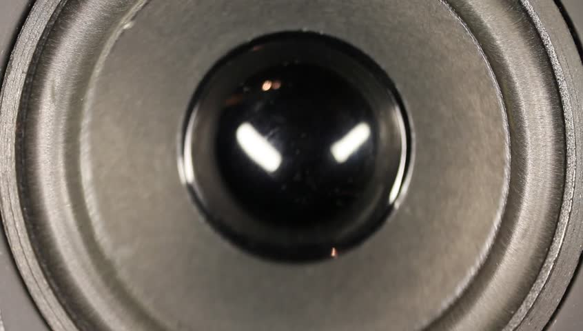 Moving sub-woofer.  