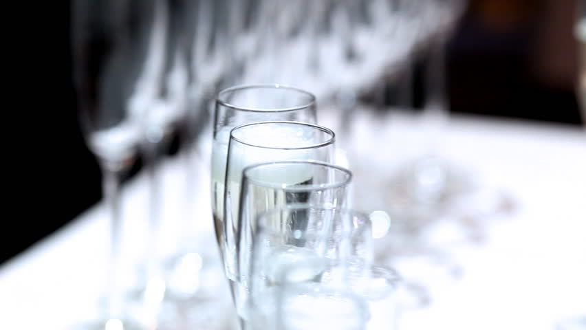 pouring champagne