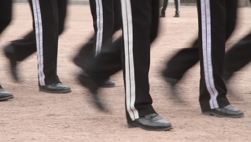 stripped trousers soldiers running boots black pants march feet "marching soldiers" "norwegian soldiers"