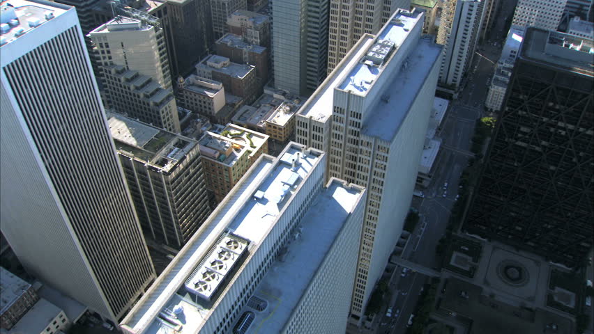 Montage collection of people & buildings in the world of modern business 