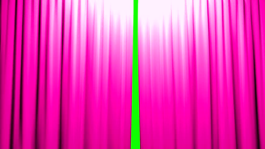 Theater Curtains With Alpha Pink Stock Footage Video