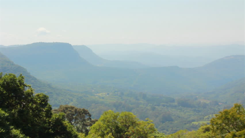 Vale of Quilombo as seen from vantage point in Gramado, Rio Grande do Sul, Brazil.