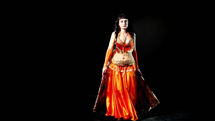 Arabic dancer with gold wing