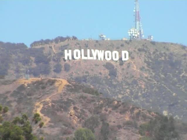 Hollywood sign viewed from Hollywood and Highland shopping Mall