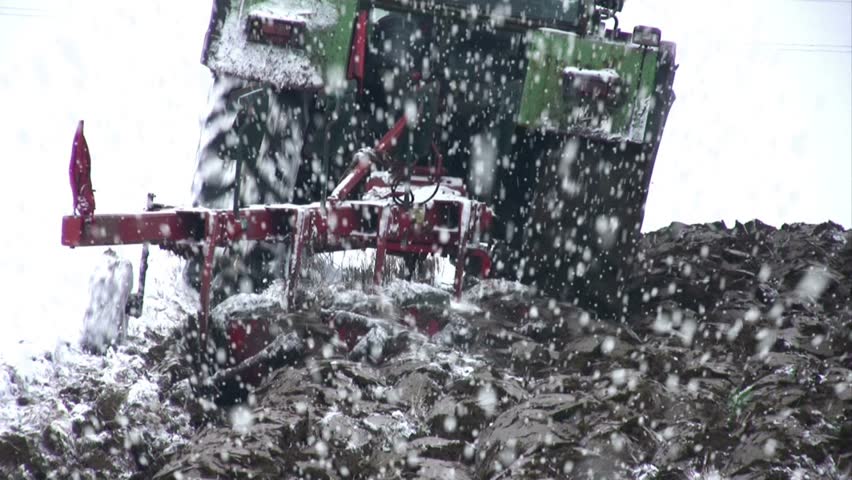 Soil preparation, deep plowing against weather conditions