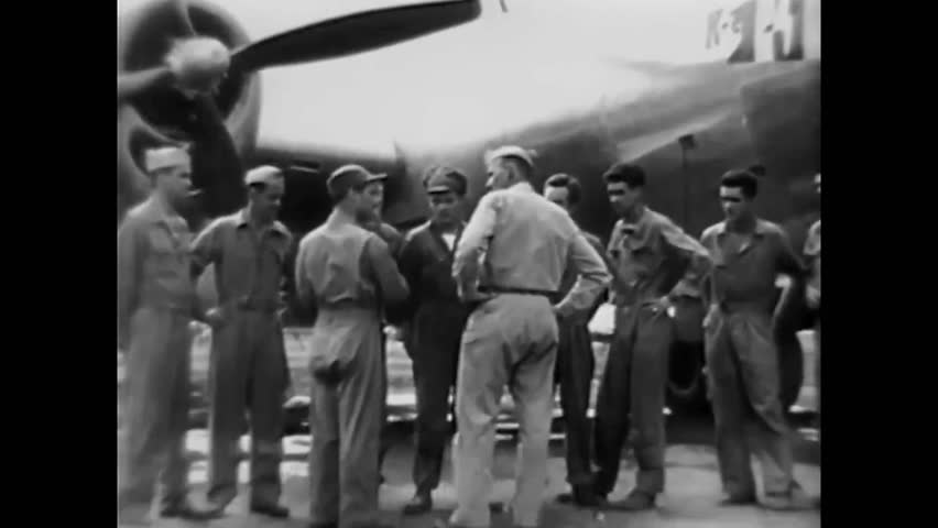 1940s - In 1943, New B29 Bombers Bomb Japan. Stock Footage Video