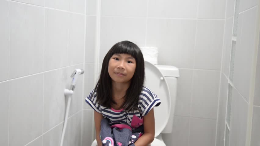 Talking to Asian girl Neneth in the bathroom