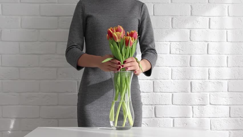 grey dress with white flowers